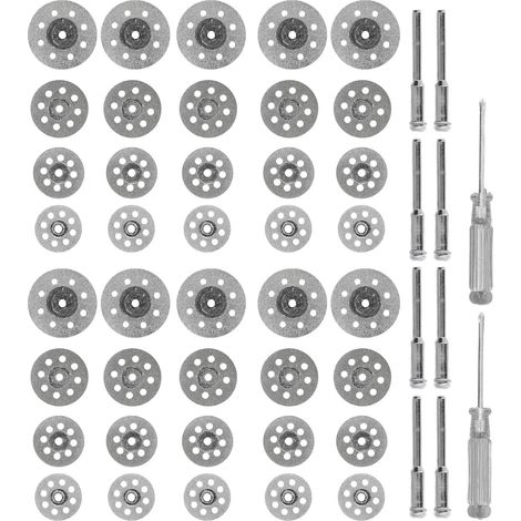 Lot de 50 disques à tronçonner pour verre, céramique, faïence et carrelage - Meules abrasives avec tournevis (1/5)