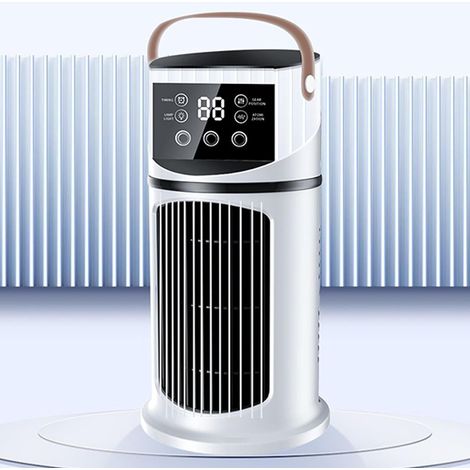 CCYKXAVentilateur de portable, 4 en 1 refroidisseur d'air, ventilateur de climatisation mobile, silencieux 6 vitesses de vent et brouillard froid, LED Touch (1/5)