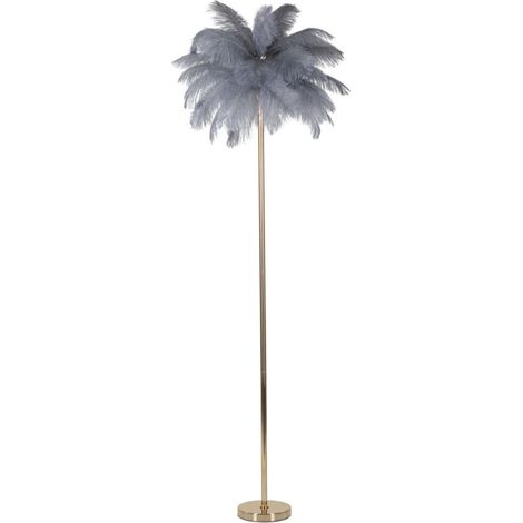 Lampada da terra in metallo grigio, Ø55x160 cm – Palm (1/5)