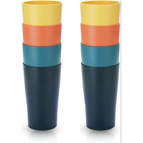 Plastic Cups Unbreakable Water Cup Cups for Travel Indoor Outdoor Bathroom Pool Side Adult Lightweight Easy Carry (1/5)