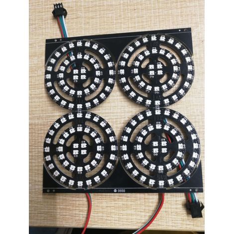 RGB rainbow ring light SK6812 3535, 5 V, 44 LED, integrated circuit, single-point control.