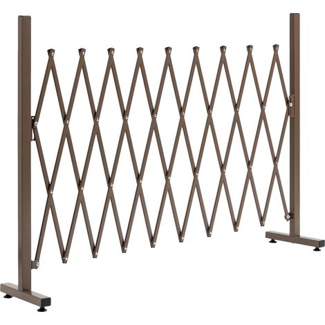 Garten-Spalier, ausziehbares Design, vielseitig für Innen- und Außenbereich, braun (1/2)