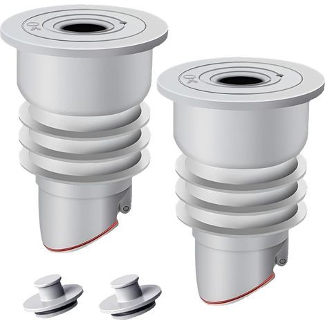 Guarnizione per tubo di lavatrice, 2 pezzi guarnizione in silicone per tubi, cucina bagno scarico fognatura anello anti-odore tappo di tenuta per serbatoi di scarico (35-40CM) (1/5)
