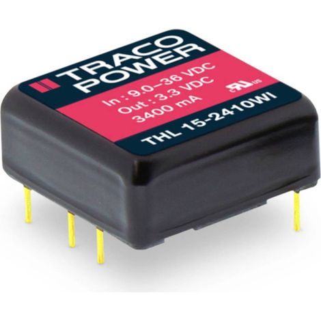 TracoPower THL 15-2412WI Convertitore DC/DC da circuito stampato 1.25 A 15 W Num. uscite: 1 x Contenuto 1 pz. (1/2)
