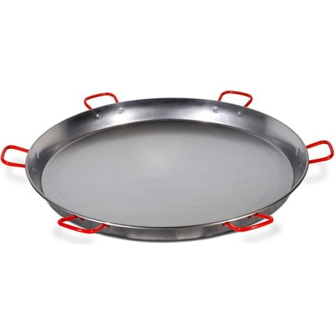 GARCIMA paellera pulida 130 cm 200 personas , Paellera pulida 130 cm 200 personasLas paelleras valencianas de Garcima se reconocen por sus características asas con remaches de