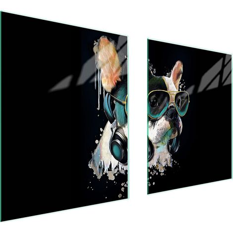 GLASSCHUTZPLATTE FÜR HERD 85x52 HUND (1/5)