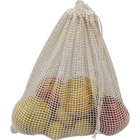 Coton biologique ● Sacs à fruits et légumes réutilisables en coton biologique, Pr (1/5)