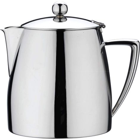 Café Stål Art Deco Théière 480 ml en Acier Inoxydable 18/10, Finition Miroir (1/2)