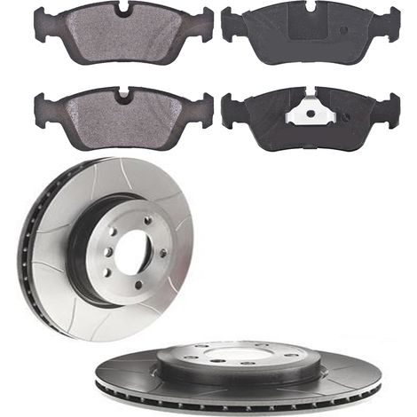 KIT FRENI ANTERIORI compatibile con BMW 3 (E46) - DISCHI + PASTIGLIE OEM: FDB1300 / 17025 /SOSTITUZIONE DIRETTA/BASSA POLVERE/SILENZIOSO (1/5)