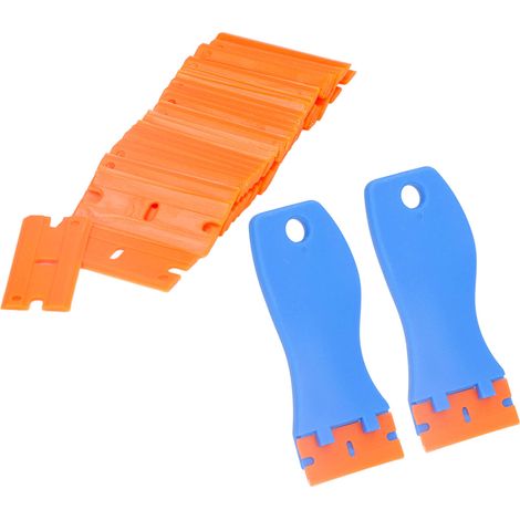 Kit de nettoyage 102 pièces avec grattoirs double tranchant ABS pour éliminer adhésifs et résidus (1/5)