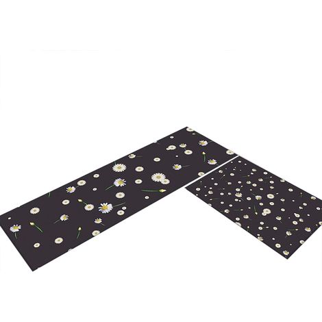 Tapis De Sol - Microfibre Absorbante - Antidérapant TPR - Pour Cuisine Salle De Bain Lavabo Buanderie Bureau - 2 Pièces 40 X 60 Cm Et 40 X 120 Cm (1/3)
