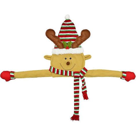 Décoration de sapin de Noël - Pendentif en tissu non tissé - Décoration à suspendre pour les fêtes de Noël (Style élan)
