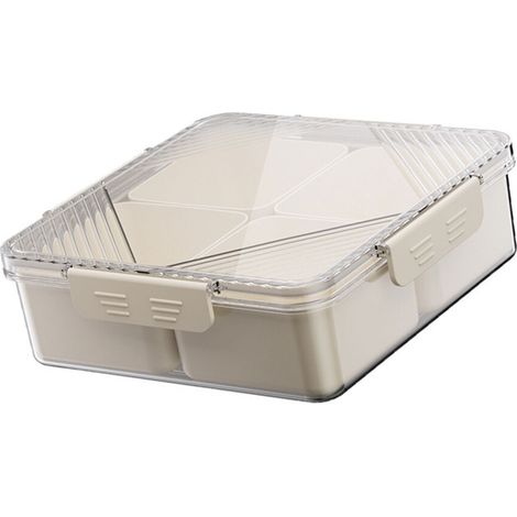 Organizador de mesa de centro con tapa segura - Blanco