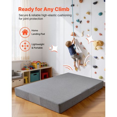 Matelas de Réception 180x121x20 cm, Tapis de Chute avec Mousse Épaisse et Douce et Housse Lavable, pour Sécurité dans la Salle Sens… (1/5)