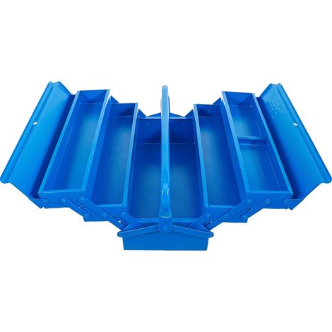 Caisse á outils métallique vide 420 x 200 x 200 mm 5 compartiments (1/5)