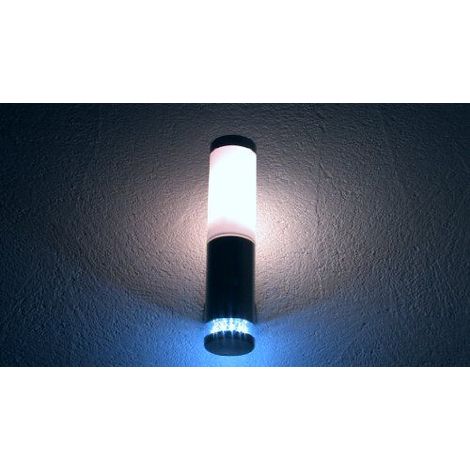 Brilliant Bole Aplique de Pared de Acero Inoxidable para Exterior con Detector (1/2)