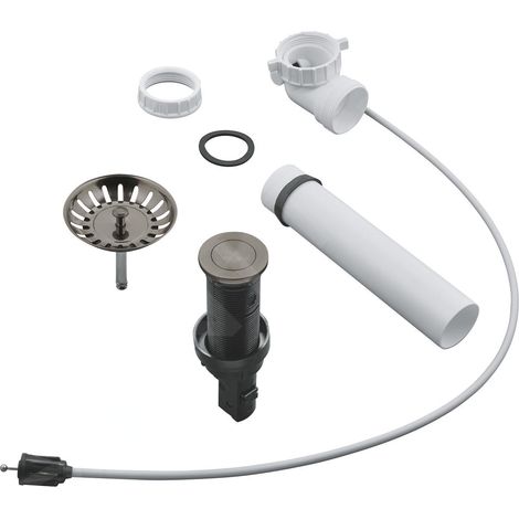 Grohe Garnitures de vidage - Kit de vidage pour évier, Hard Graphite brossé 40986AL0