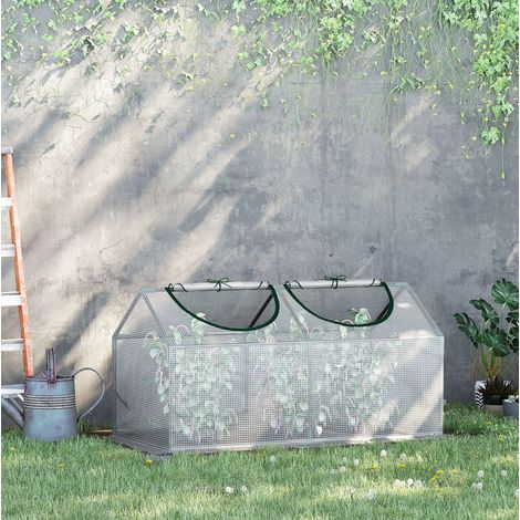 Foliengewächshaus mit aufrollbaren Fenstern 120x60x60 cm OKMYHOME (1/4)