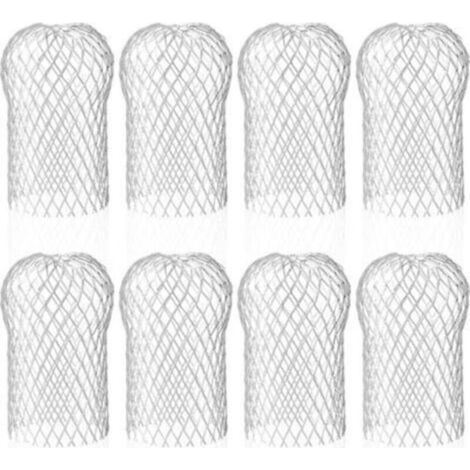 Lot de 8 Crapaudine de Gouttière en Aluminium, Filtres de Gouttière Flexible et Durable pour Maison Avant-toit Tuyau de Descente contre les Feuilles (1/4)
