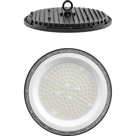 Lámpara industrial de gran altura, diseño impermeable, iluminación superbrillante, 200 W, 5 unidades. (1/2)
