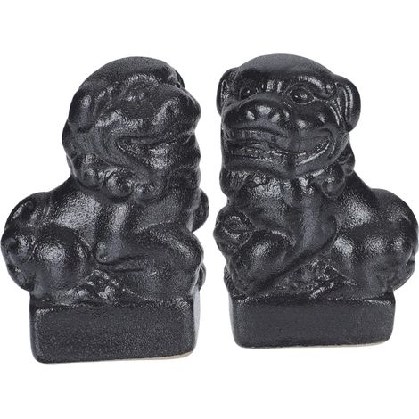Stück Keramiklöwenstatuen Schutzlöwenstatuen Miniatur Löwen