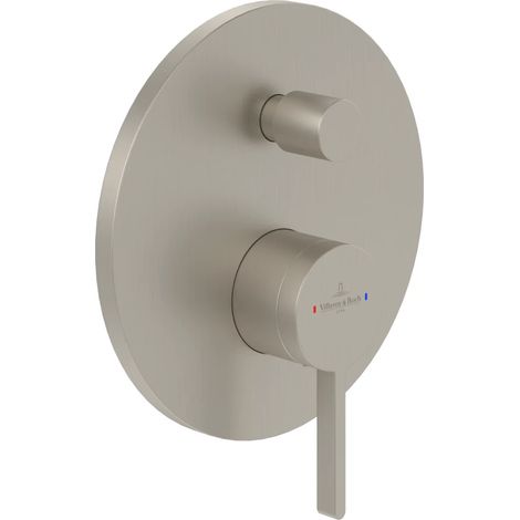 villeroy boch Villeroy & Boch Dawn grifería monomando empotrada, 170x46x170mm, TVS106353110, Brushed Nickel Matt, TVS10635311064