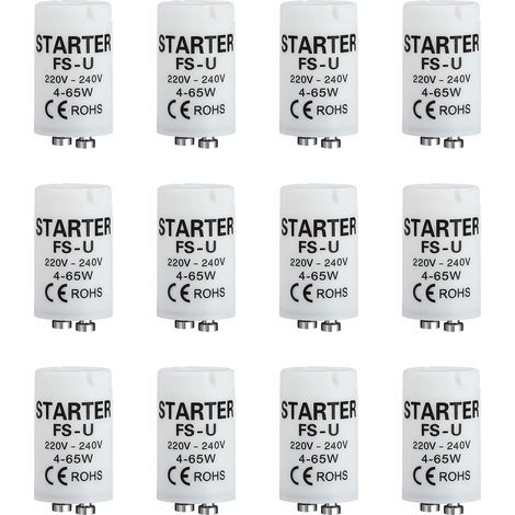 12 Starter, Universal 4-65W, Leuchtstoffröhre, LED, 220-240V, Einfache Installation (1/5)