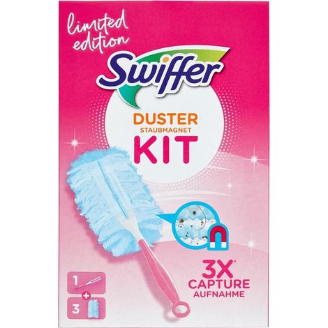 Swiffer Duster Starterkit Pink Limited Edition (Handle + 3 dusters)