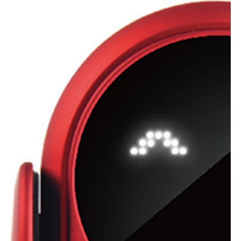 Support de charge sans fil pour téléphone de voiture avec pince télescopique automatique, rouge (1/5)