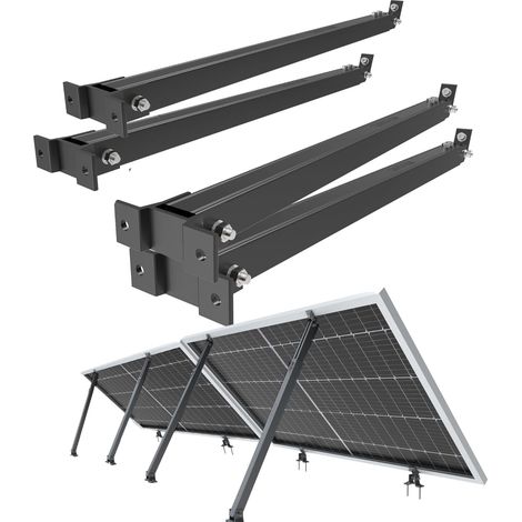 Nuasol 2x Support de module solaire surélevé Centrale de balcon Toit plat Façade (1/5)
