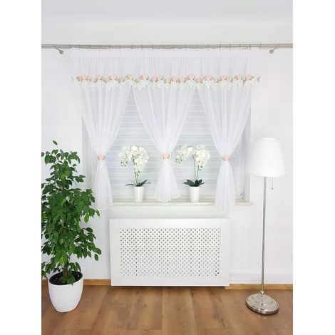 Vorhang, verziert mit modischer floraler Guipure-Spitze (1/5)