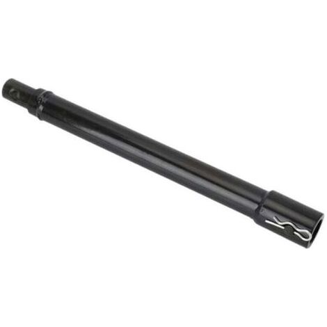 Rallonge de tarière à essence de 30 cm, en acier, peinte en noir, connexion enfichable avec boulon de sécurité (1/4)