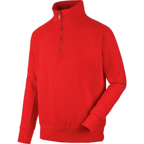 Sweat de travail zippé Job+ Rouge M (1/3)