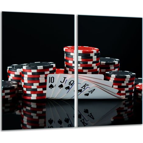 Schneidebrett aus Glas, 2x 30x52 Poker (1/5)
