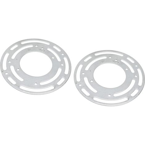 2 Pack 4 Inch Light Fixture Mounting Brackets Universal Mounting Stainless Steel Circle Ceiling Fan Plate Cross Bar Complete Installation Accessories (1/5)