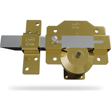 AMIG  Verrou haute sécurité  1R PLUS  90 x 154 mm  Acier  Or - Droite (1/5)