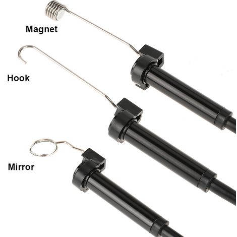 Endoscope USB OTG 5m Noir 1pc Caméra Étanche 2MP pour Inspection Voiture et Tuyauterie (1/5)