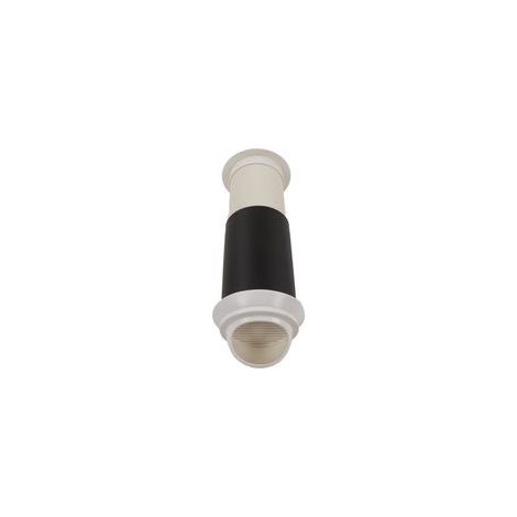 Sortie d'air murale pour hotte aspirante de cuisine, 75 mm (perforée à 95°), avec chapeau de ventilation immergé (1/5)