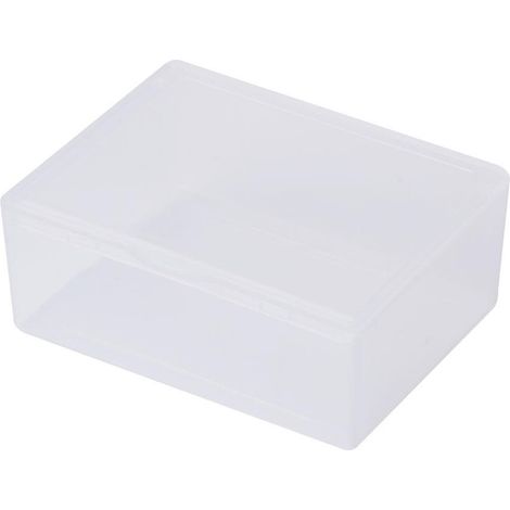 Rectangular Plastic Clear Storage Box Jewelry Beads Collection Container Organiz