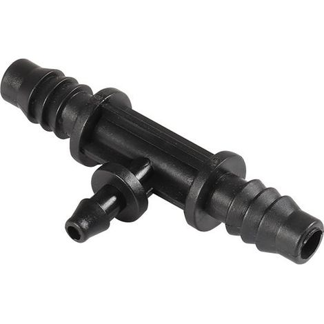 Juego de 5 conectores de manguera de riego por goteo con púas, con diámetro interior de 4 mm y 7 mm, para sistemas de riego de jardines y agricultura. (1/5)