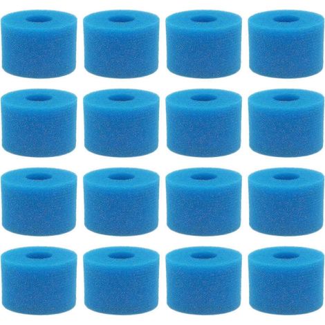Lot de 16 filtres en mousse lavables et réutilisables pour spa Pure Spa, type S1 (1/5)