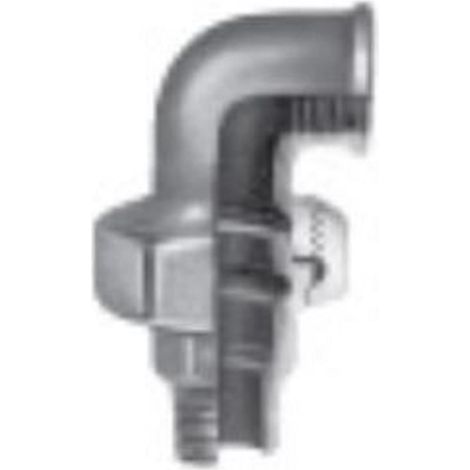 Coude union 90° fonte galva MF - Diamètre : 1''