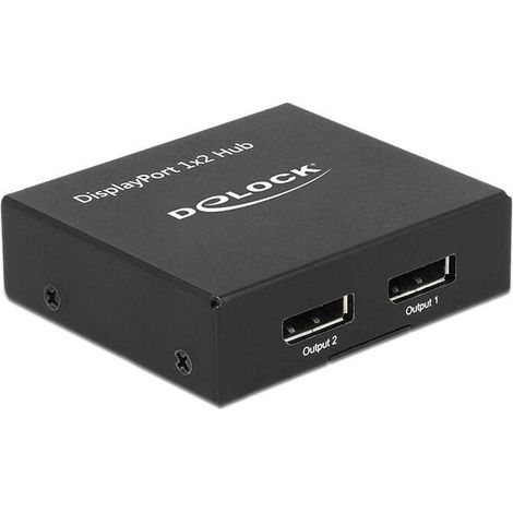 Delock 87691 divisor displayport 1.2 1 x displayport in 2 x displayport out 4k (1/4)