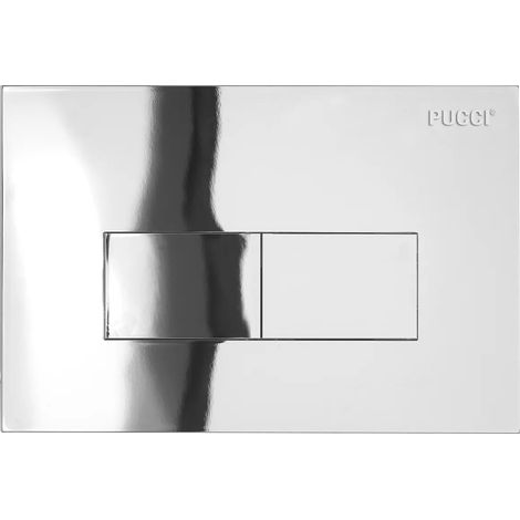 Pucciplast - Placca Eco 12 Mm Con Telaio + Sportello - Colore: Cromo