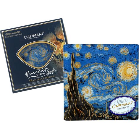 Piatto decorativo Van Gogh Notte stellata arte porcellana CASA (1/4)