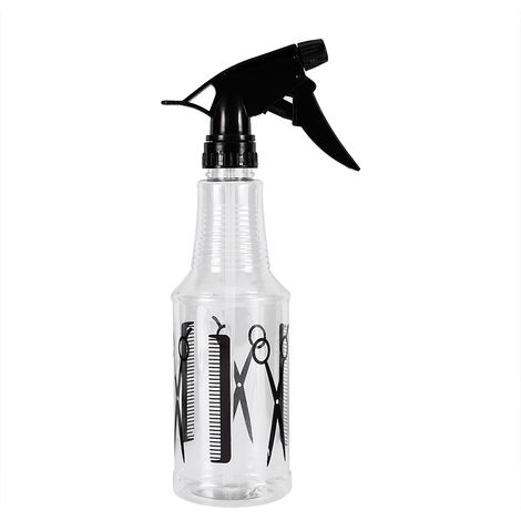 Flacon pulvérisateur vide professionnel de 450 ml pour coiffure et nettoyage de vitres (n° 6, 450 ml, transparent) (1/3)