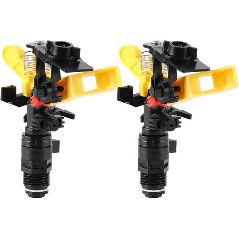 Lot de 2 buses d'arrosage rotatives pour jardin et pelouse, filetage mâle G1/2 (1/5)