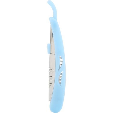 Porte-savon Rasoir Droit Cuir Synthétique Bleu Support Manuel Coupe-Chou Sans Lame Coffret Barbier (1/5)
