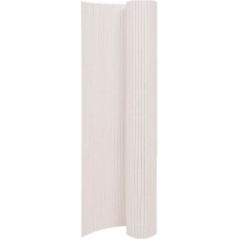 Double-Sided Garden Fence 110x500 cm White vidaXL