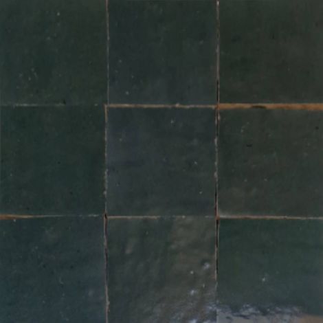 Carrelage sol et mur BEJMAT TRADITIONNEL GIOIA artisanal manuel marocain CARRE 10x10cm Petroleum - 19 Petroleum - 19 - - boîte de 1 m2